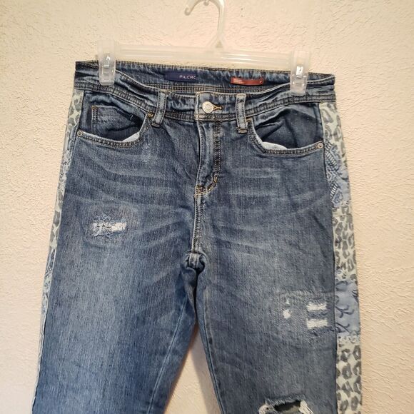 Pilcro Boyfriend Crop Jeans Womens size 26 Mid Rise Light Wash Straight Leg - Picture 14 of 14
